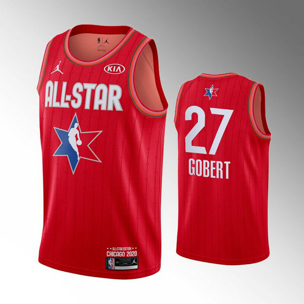 Maillot All Star 2020 enfant Rudy Gobert 27 Rouge
